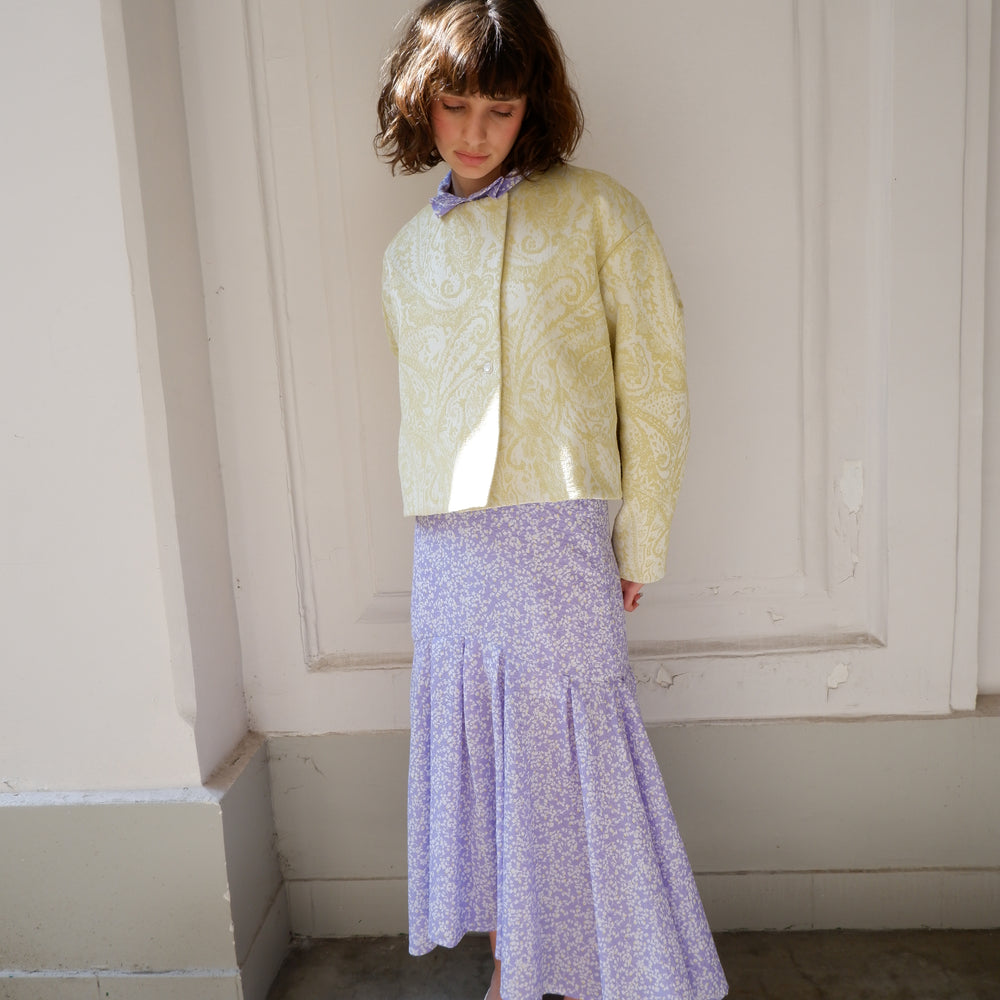 CAROLINE LEMON COTTON JACKET