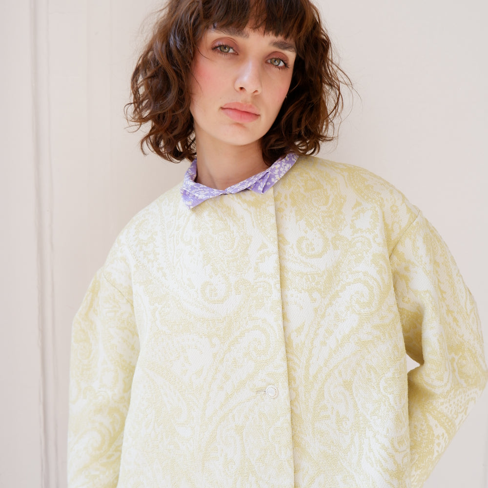 CAROLINE LEMON COTTON JACKET