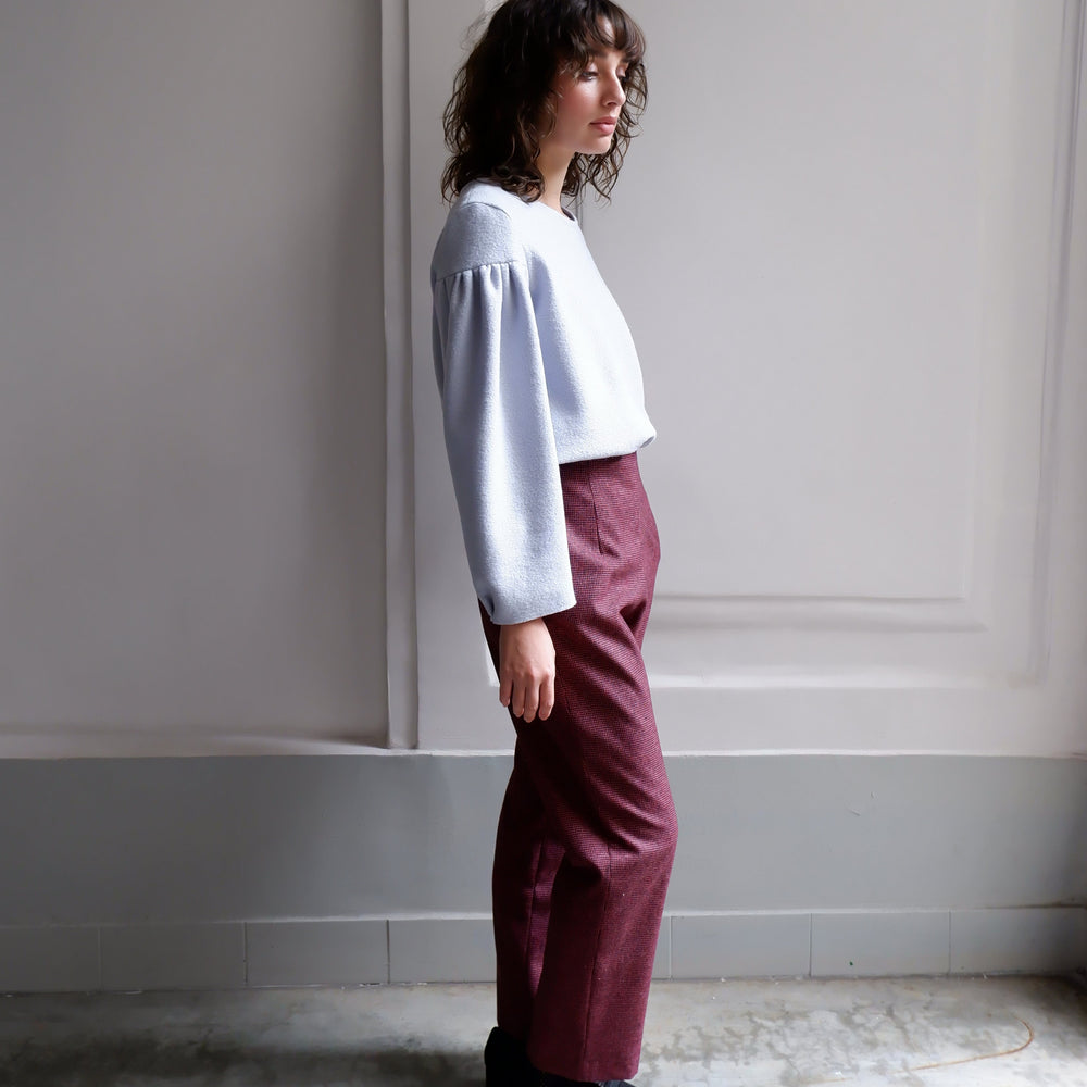 CHLOÉ RED CKECK PANTS