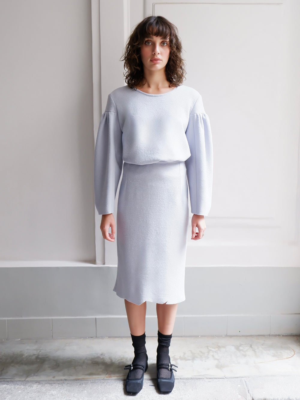 LOUISE LIGHT BLUE SKIRT