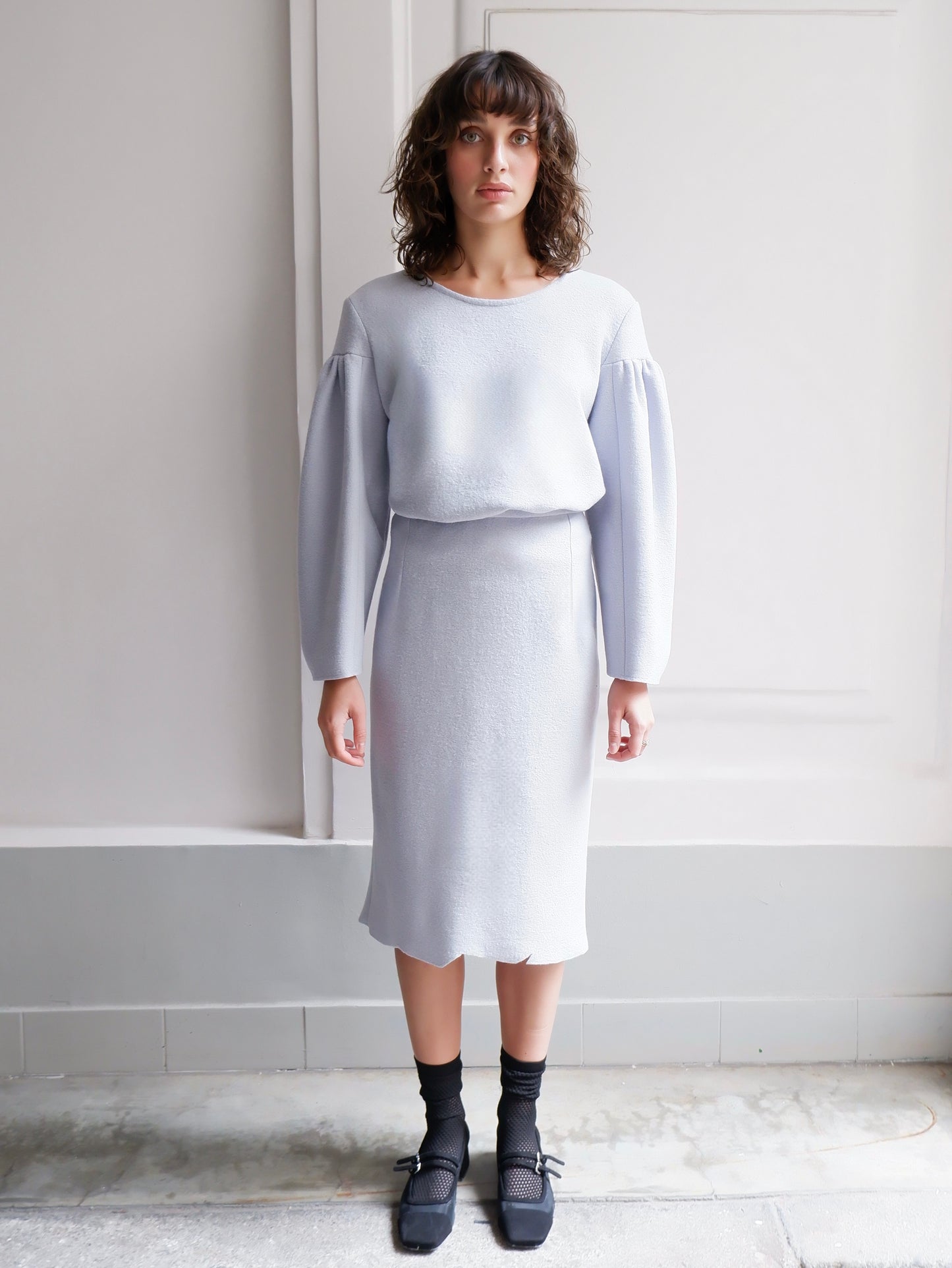 LOUISE LIGHT BLUE SKIRT