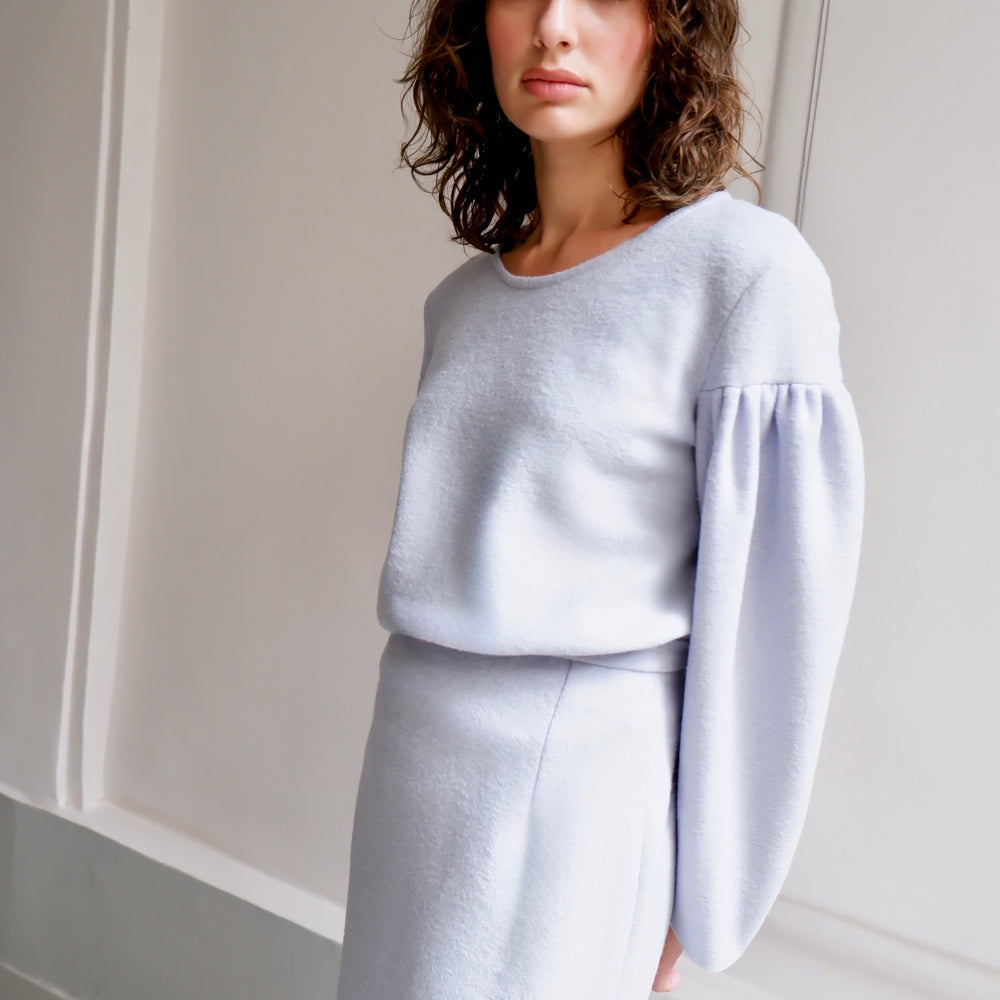 
                      
                        LOUISE LIGHT BLUE SKIRT
                      
                    