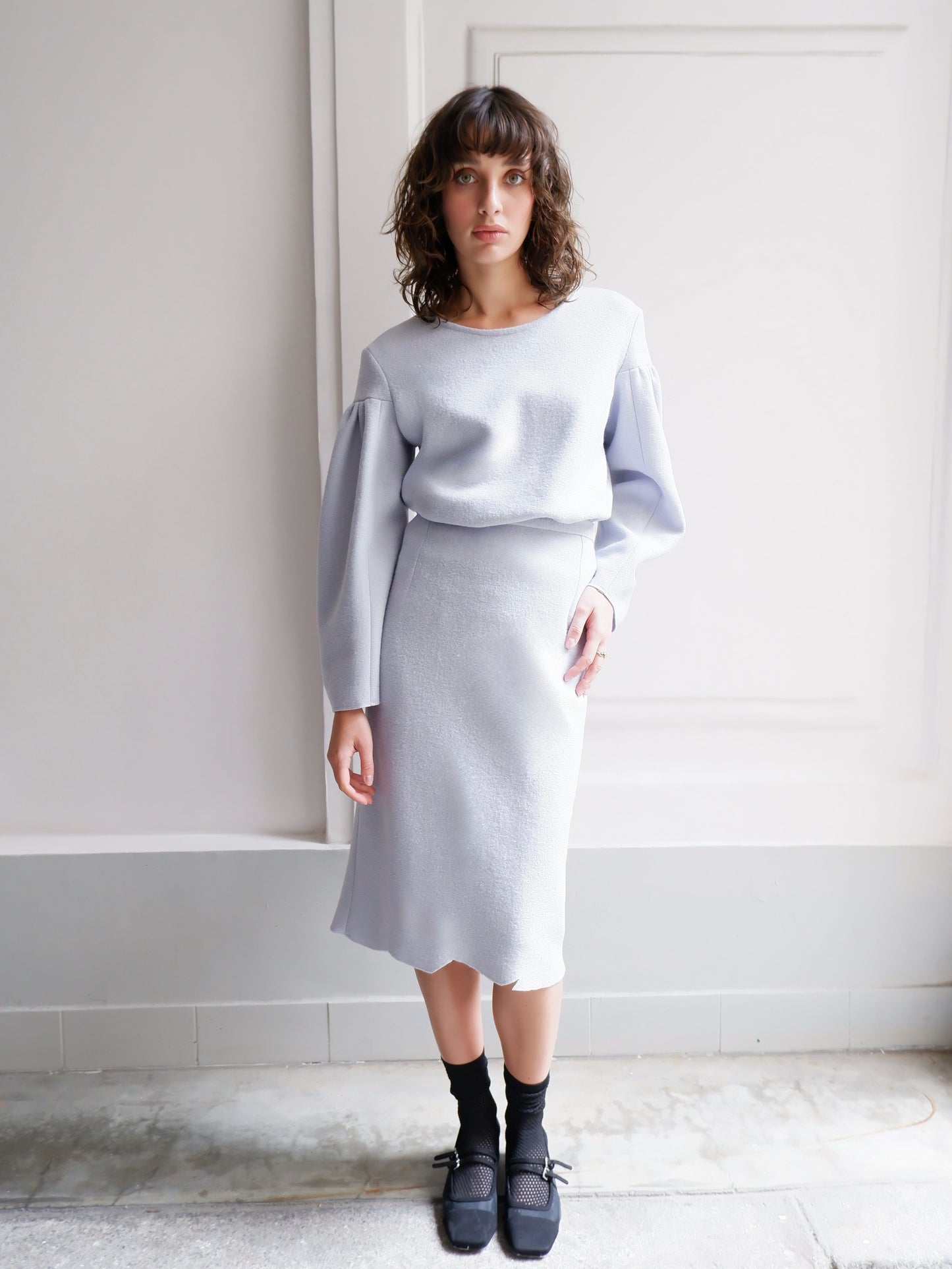 LOUISE LIGHT BLUE SKIRT