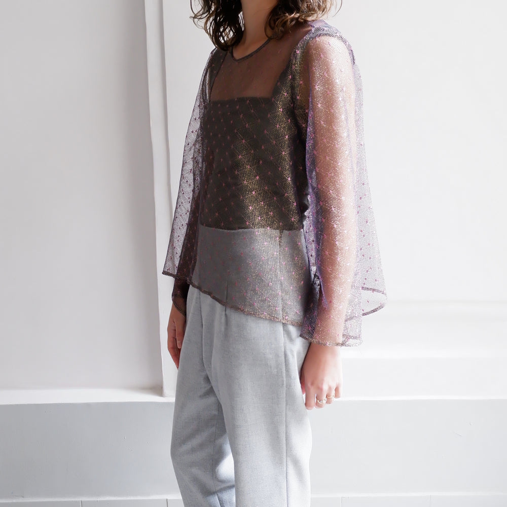 
                      
                        ANNE GOLDEN PINK LACE BLOUSE
                      
                    