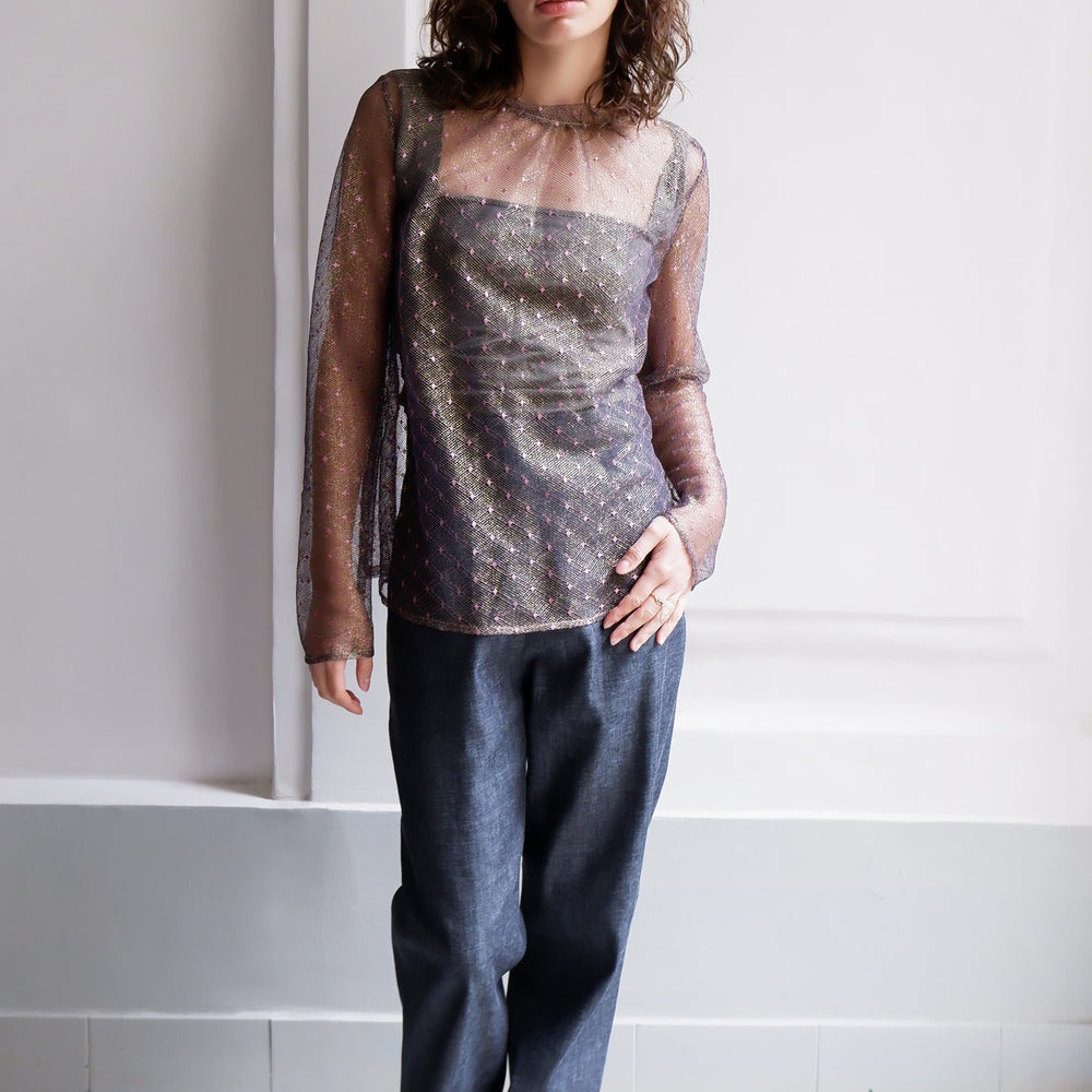 
                      
                        MARIANNE GOLDEN PINK LACE BLOUSE
                      
                    