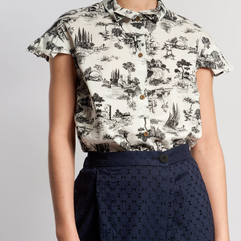 
                      
                        ALAIA SKIRT DARK NAVY EMBROIDERED
                      
                    