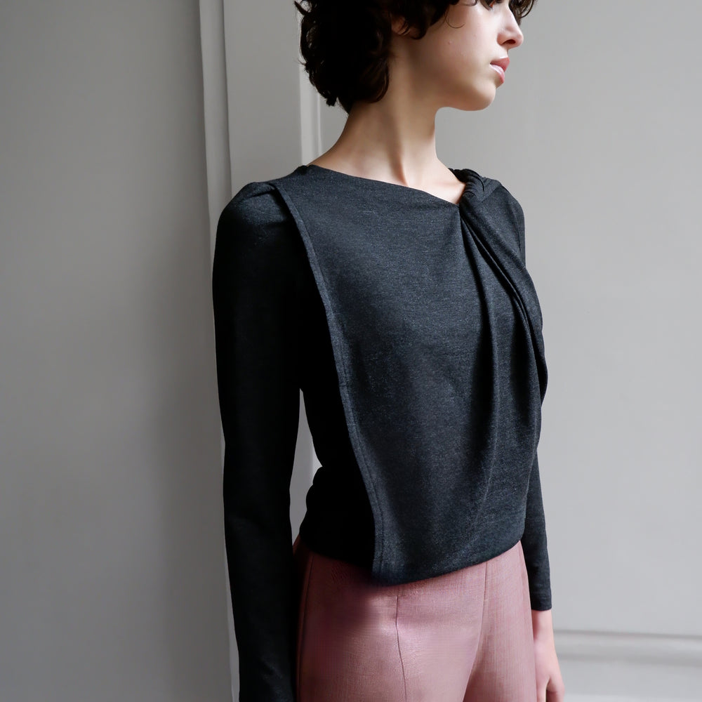 CATHERINE TOP JERSEY GRIS 