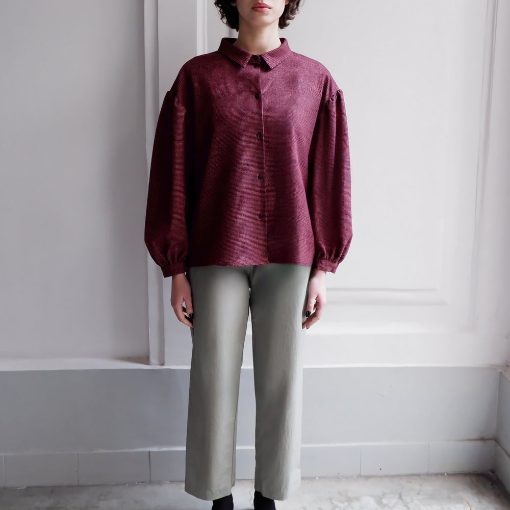 BLOUSE À RAYURES VERTES EDITH