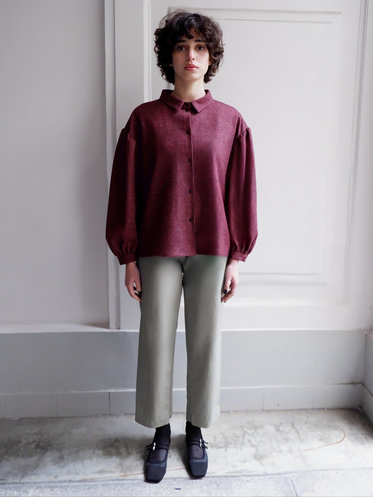 BLOUSE À RAYURES VERTES EDITH