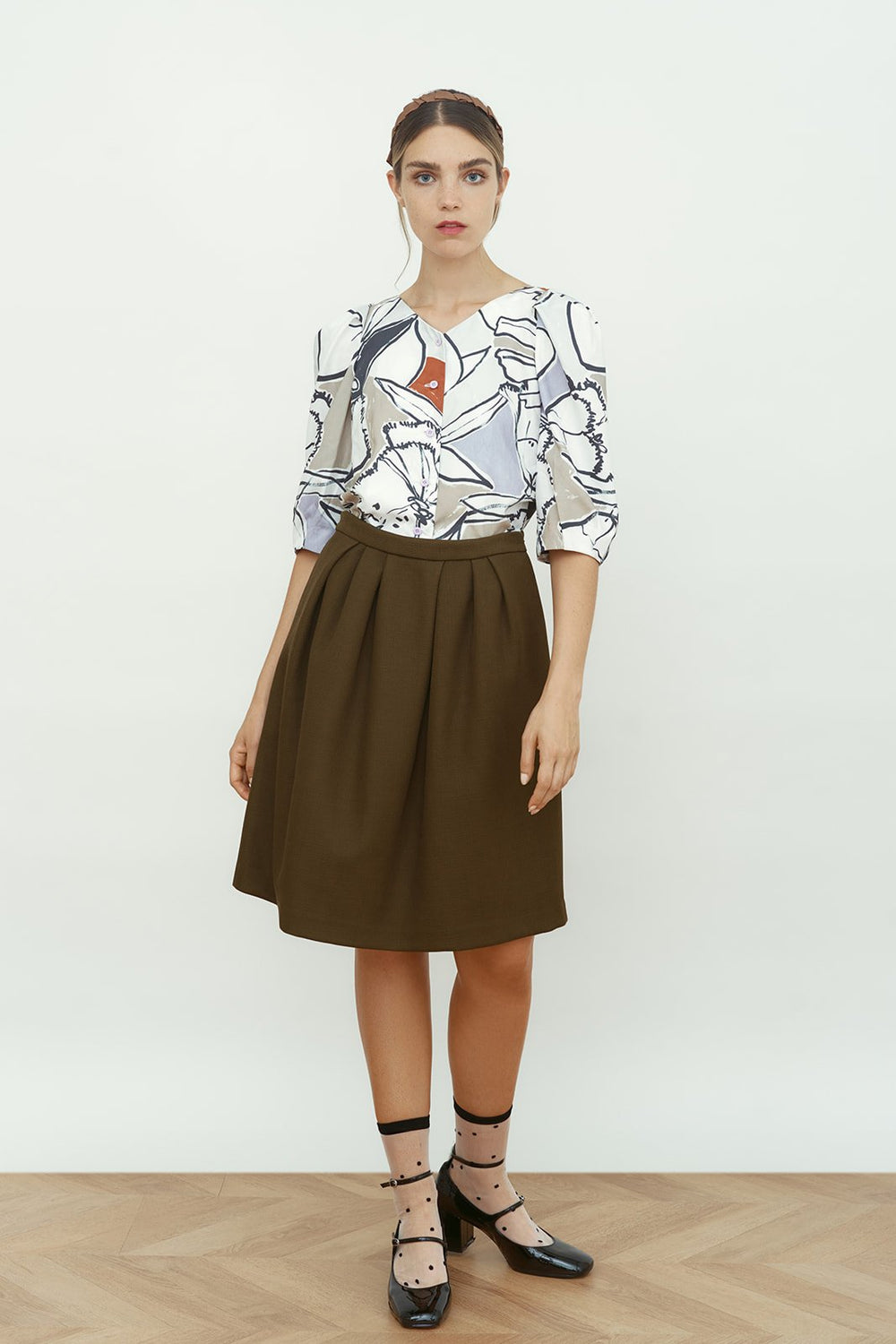 AVELINE ORIGINAL PRINT BLOUSE