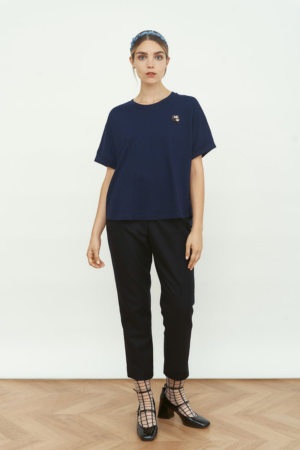 ANNA NAVY T-SHIRT