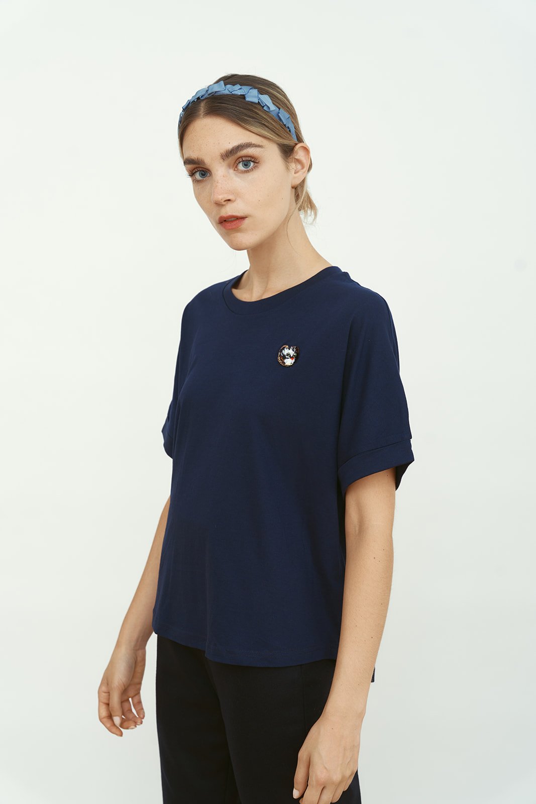 T-SHIRT BLEU MARINE ANNA