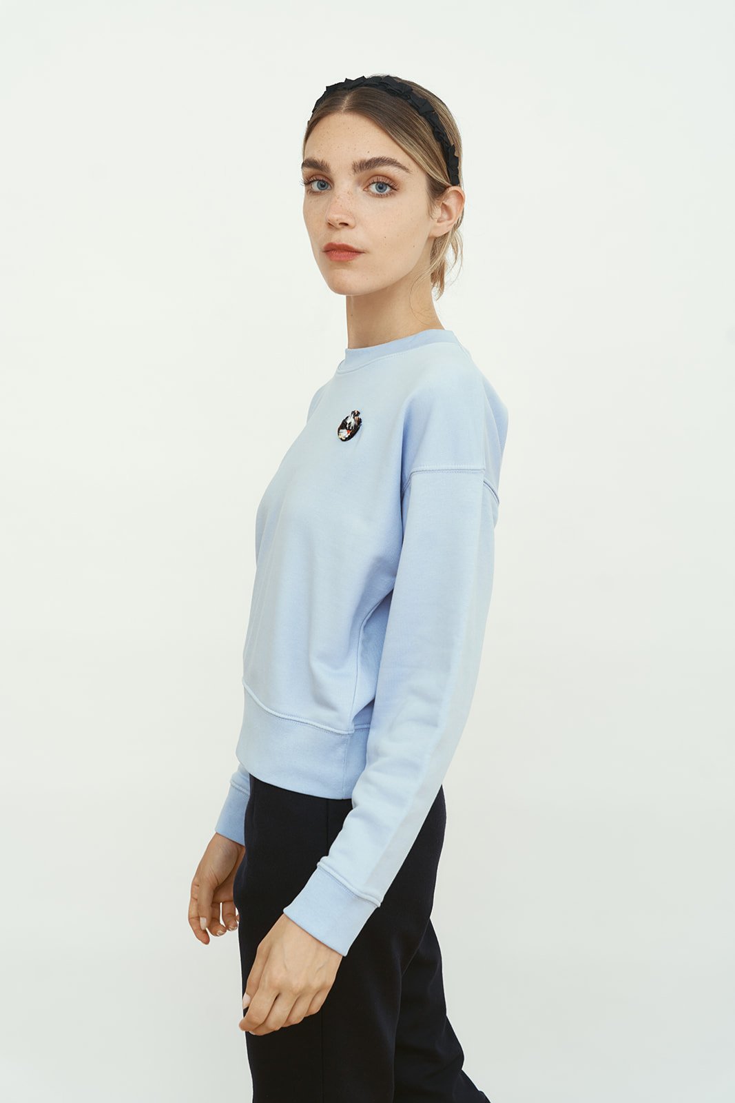 SWEAT-SHIRT BLEU CLAIR ZOE