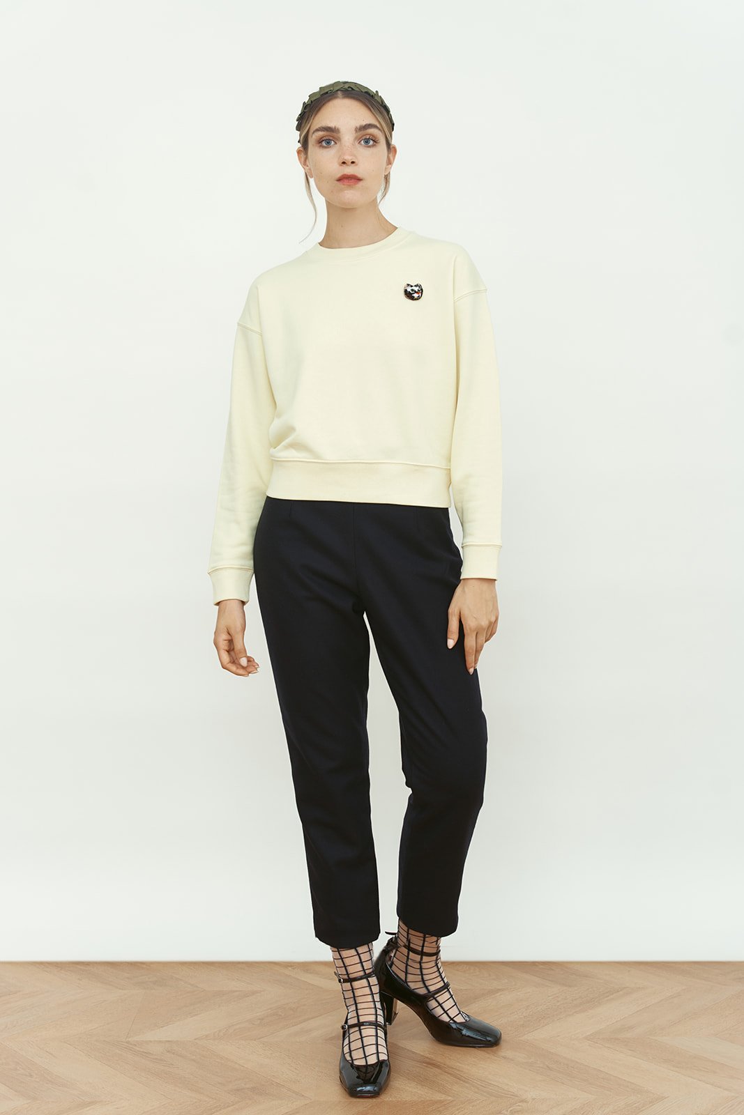 SWEAT-SHIRT JAUNE CLAIR ZOE