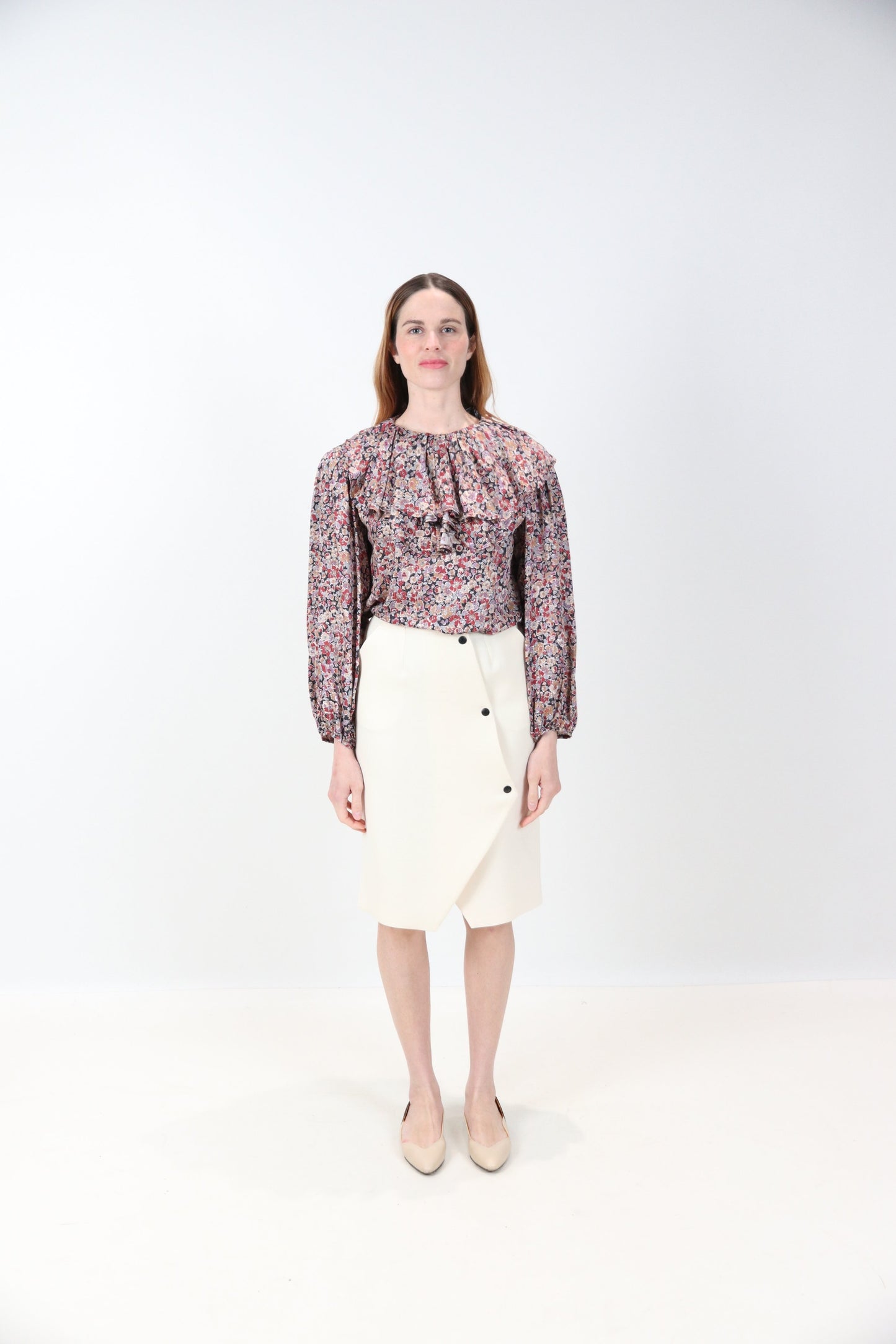 CHEMISE PIERRE IMPRIMÉ FLORAL DORÉ