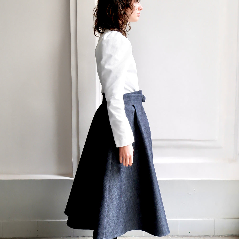 
                      
                        SARAH DENIM SKIRT
                      
                    