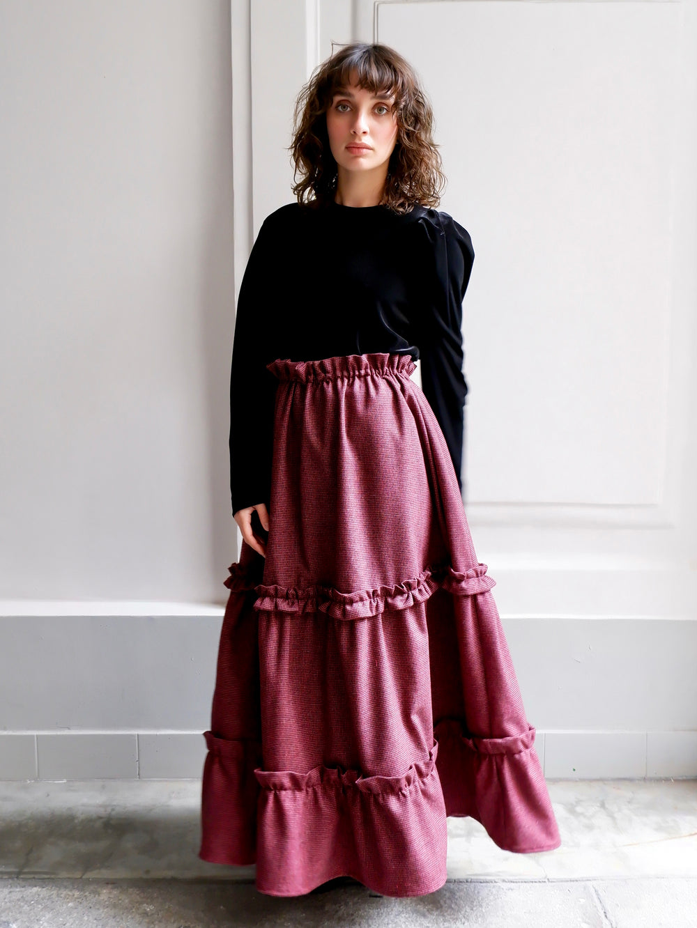 AURORE BLACK VELVET TOP