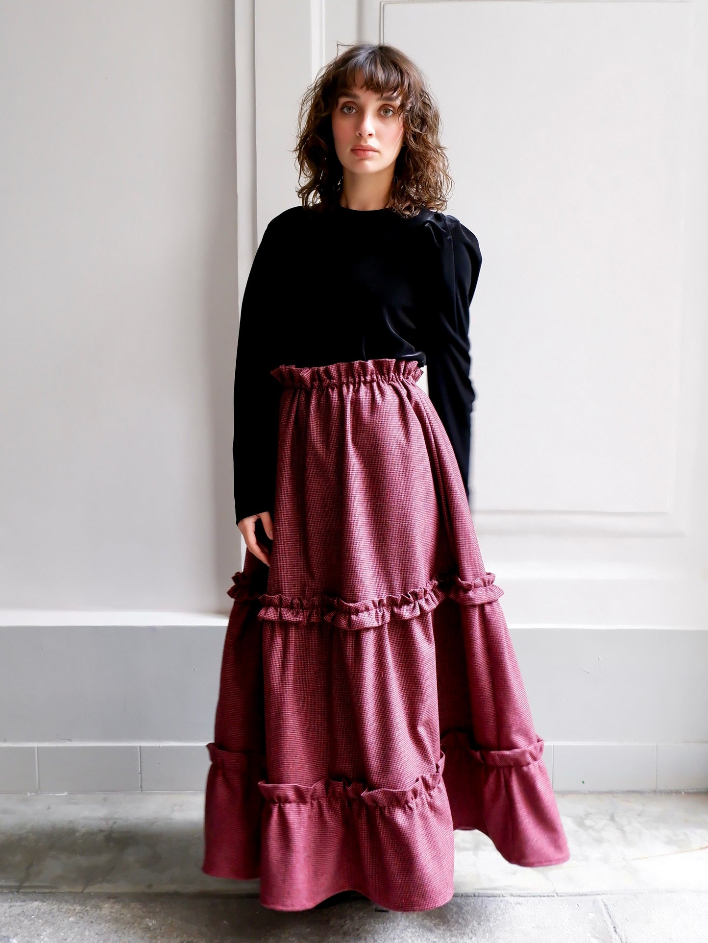 AURORE BLACK VELVET TOP