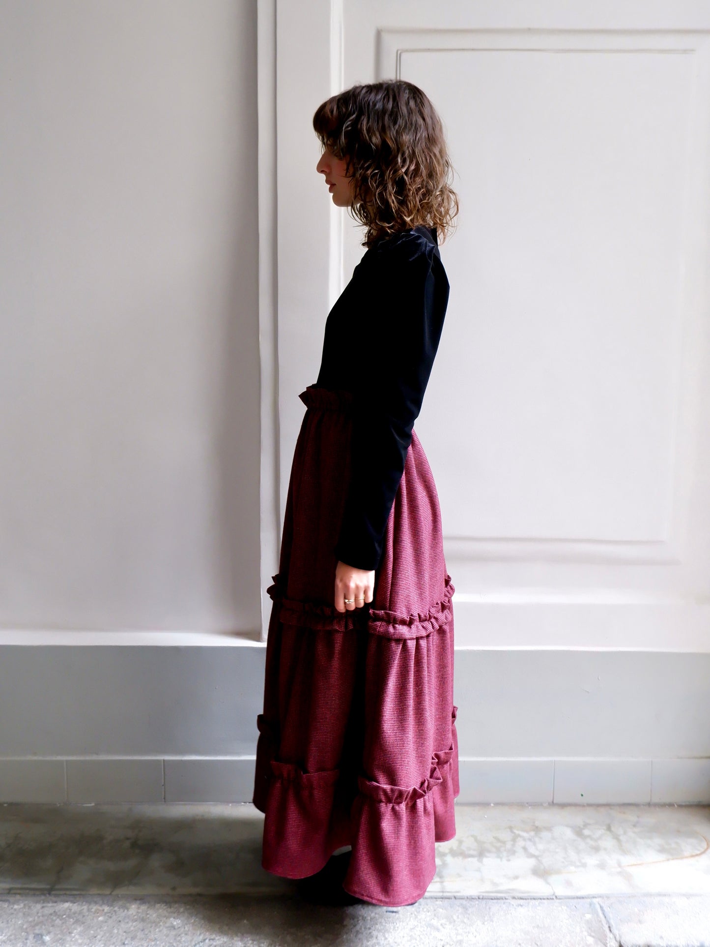 AURORE BLACK VELVET TOP