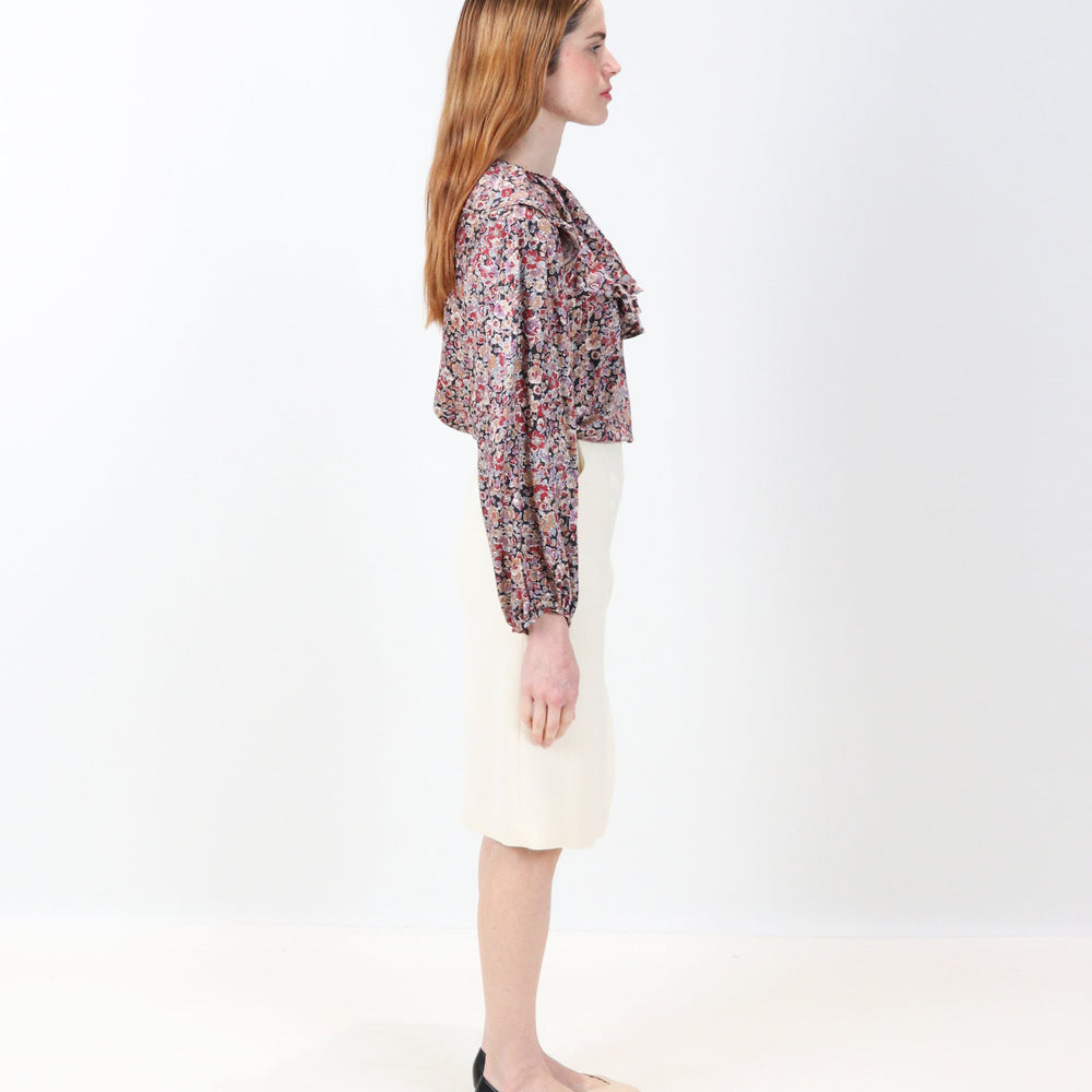 PIERRE SHIRT GOLD FLORAL PRINT