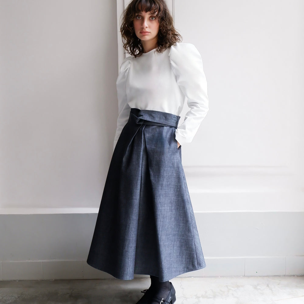 
                      
                        SARAH DENIM SKIRT
                      
                    