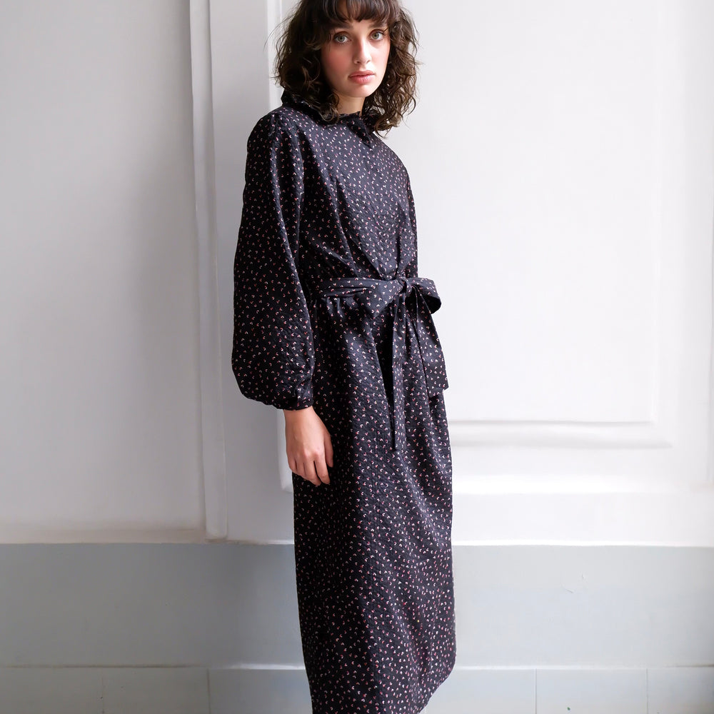 
                      
                        ODETTE RED HEART PRINT DRESS
                      
                    