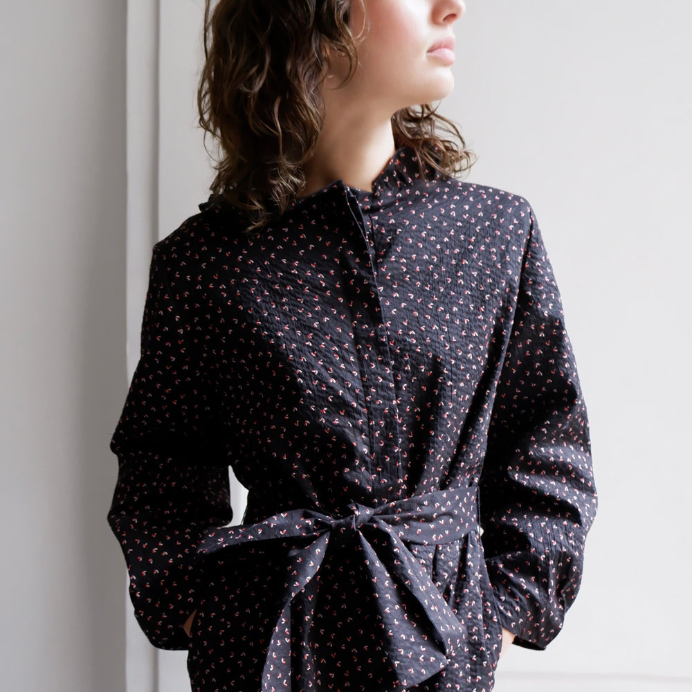 
                      
                        ODETTE RED HEART PRINT DRESS
                      
                    
