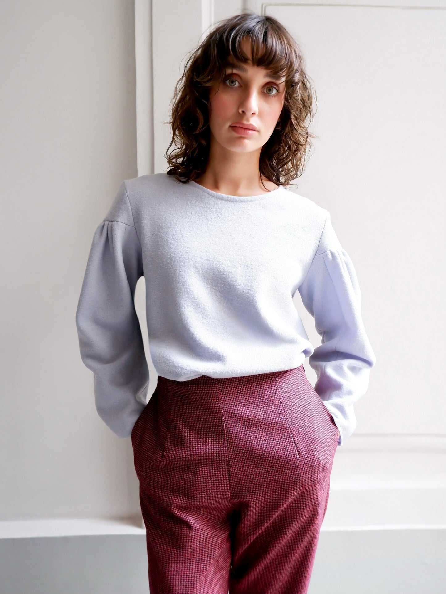 CELIA LIGHT BLUE TOP