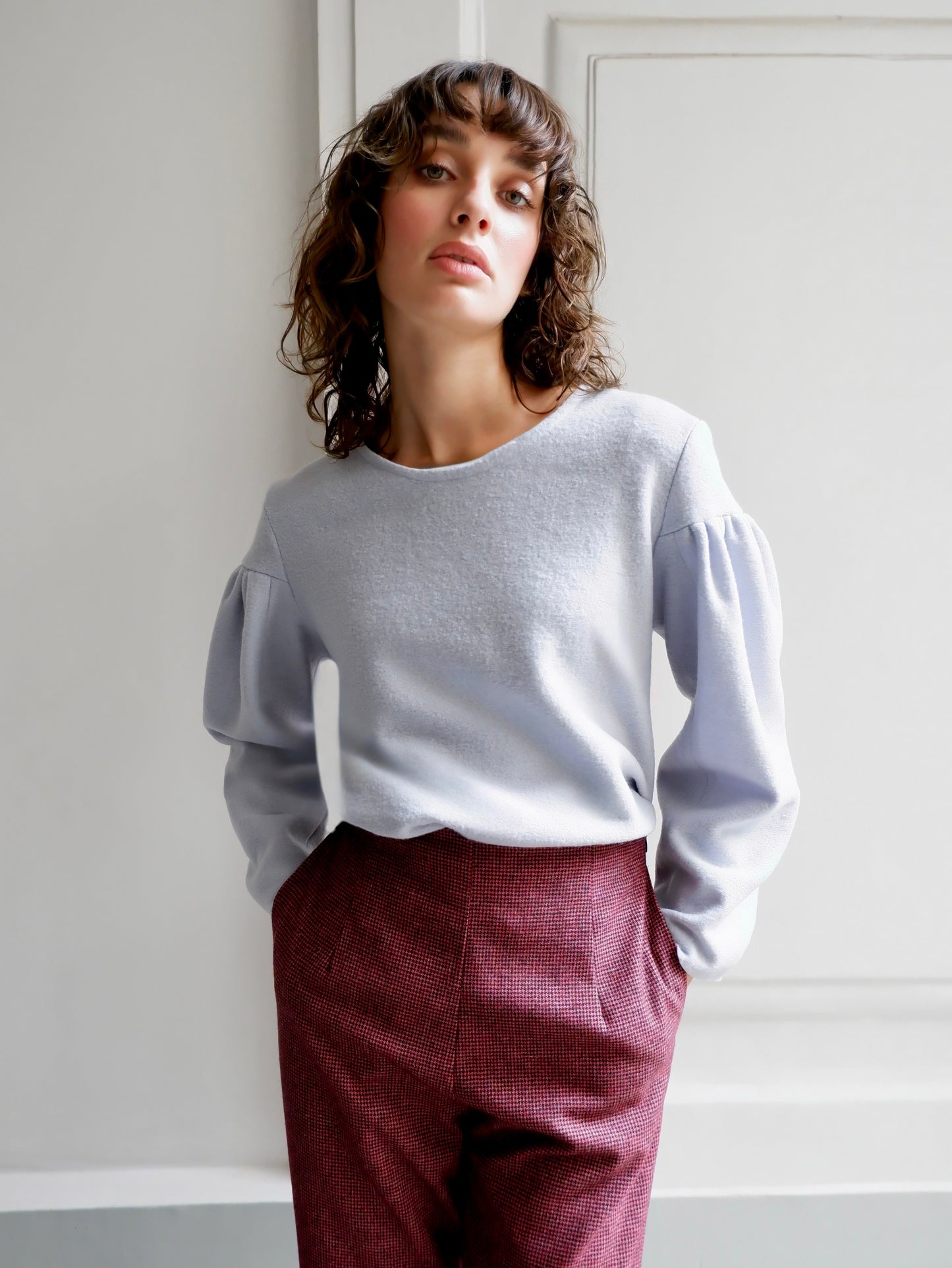 CELIA LIGHT BLUE TOP