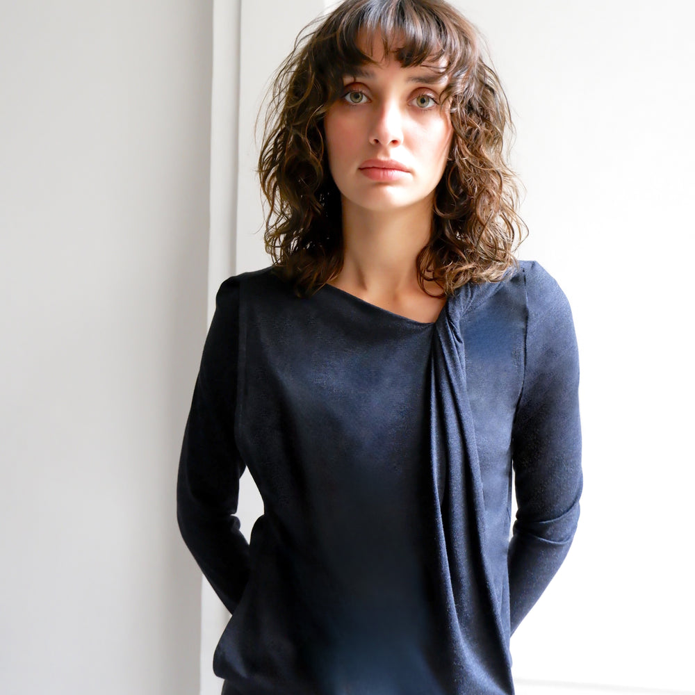 CATHERINE GREY JERSEY TOP