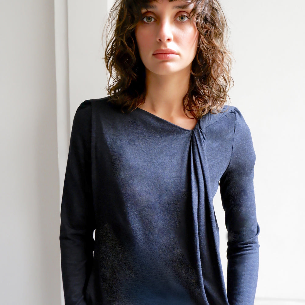 CATHERINE GREY JERSEY TOP
