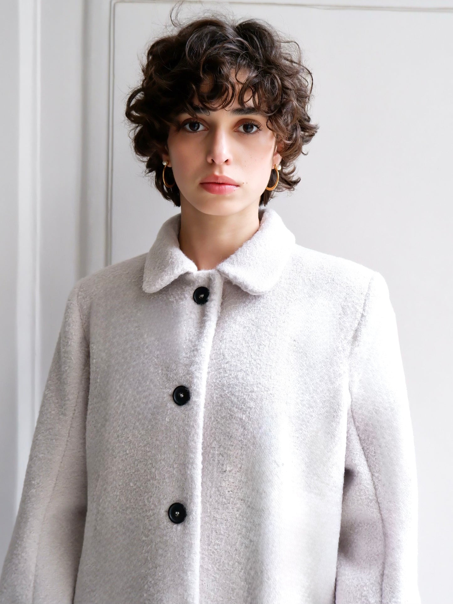GABRIELLE LIGHT GREY COAT