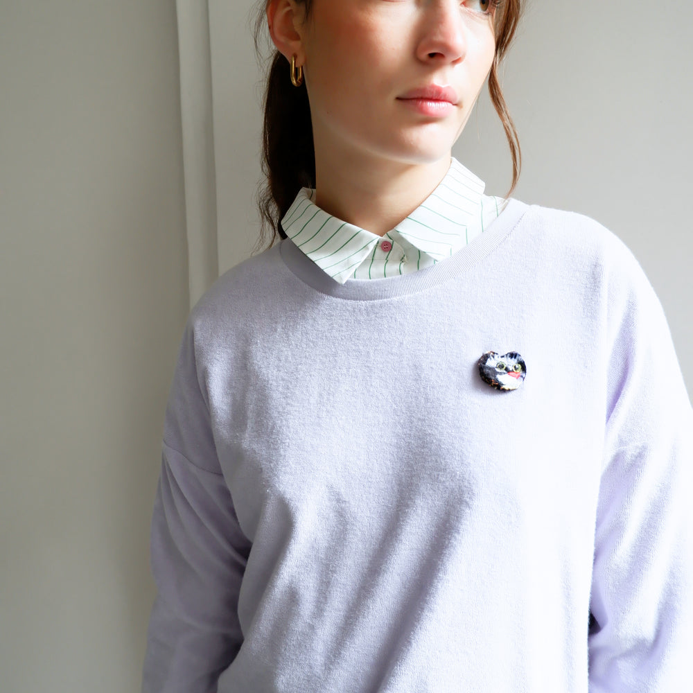 CAT PURPLE SWEAT-SHIRT